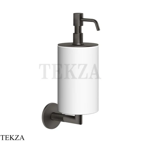 Gessi ANELLO Дозатор для жидкого мыла настенный, композит белый 63713-707, Black Metal Brushed PVD
