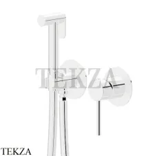 Newform Гигиенический душ с держателем, смеситель, внешняя часть 885.01.014, белый матовый