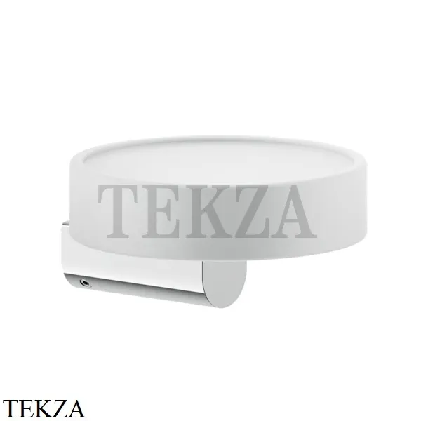 Gessi RILIEVO Мыльница настенная, композит белый 59501-031, хром глянец