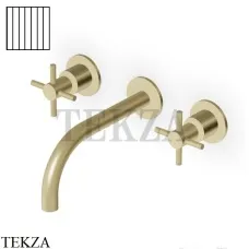 Zucchetti Helm Vertical Смеситель для раковины, внешняя часть ZHM760.XP31G2, brushed british gold PVD