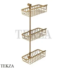 Migliore COMPLEMENTI Решетка тройная в душевую зону 22028, бронза classic