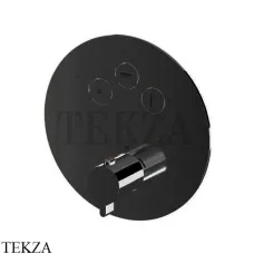 Newform XT Термостат для душа с кнопкой Select на 3 потока 70404E.01.093, черный матовый Newform XT Термостат для душа с кнопкой Select на 3 потока 70404E.01.093, черный матовый