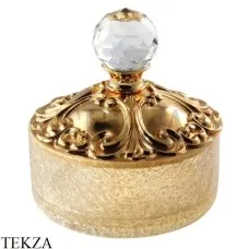 Migliore Cristalia SWAROVSKI Баночка для ванных принадлежностей 16825, золото глянец