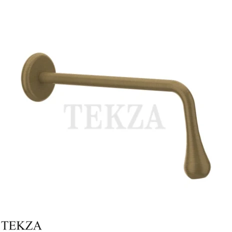 Gessi Goccia Излив для раковины настенный, длинный 33719-713, Antique Brass