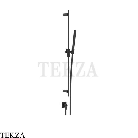 Gessi Inverso RIGATO Душевой комплект с гарнитуром и выводом 73541-299, Matte Black