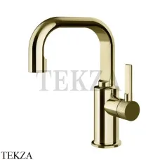 Gessi INCISO Смеситель для раковины ручка сбоку, без гарнитура 58009-710, Brass PVD