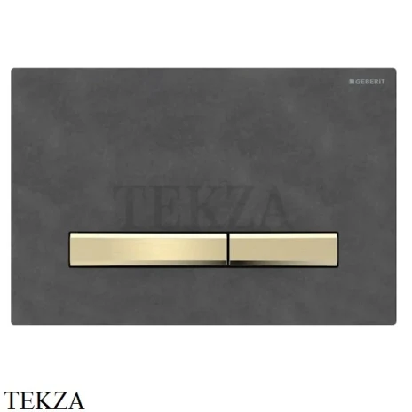 Geberit Sigma50 Клавиша смыва сланец 115.672.JM.2, натуральный сланец-латунь