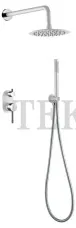 Boheme Uno Смеситель встроенный SET, душ верхний, гарнитур Uno 464-WCR Белый Хром