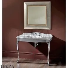 Devon&Devon JACQUELINE Консоль с раковиной и столешницей DEJACQCARCR/LS, хром глянец