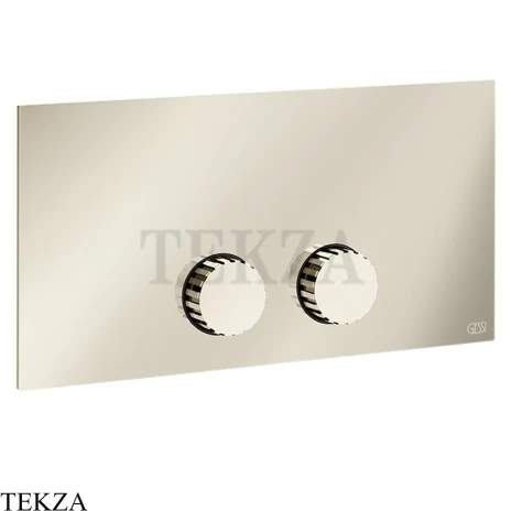 Gessi Incastri Клавиша смыва для инсталляции Viega Prevista 75613-720, никель глянец