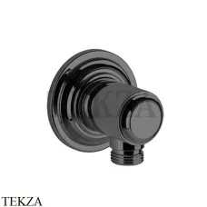 Gessi VENTI20 Вывод воды для душевого шланга 65169-707, Black Metal Brushed