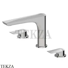 Newform Delta Zero Смеситель для раковины 3 отв., без гарнитура 72200.21.018, хром глянец