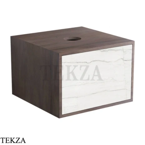 Simas Terre del Nord тумба подвесная с ящиком push-to-open TNM12WC, Moka / Cemento