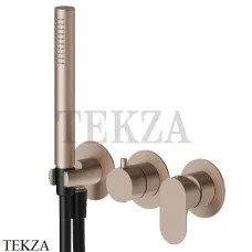 Newform Linfa II Смеситель для душа SET, 2 потока, внешняя часть 69468E.M0.072, Copper Satin