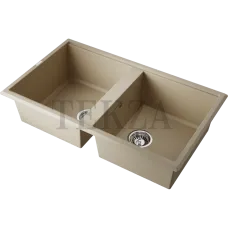 Omoikiri Tedori 86-2 Кухонная мойка Tetogranit две большие чаши 4993929 шампань