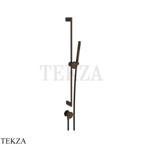 Gessi Origini WARM Штанга с лейкой, шланг и вывод воды 66142-845, Dark Bronze