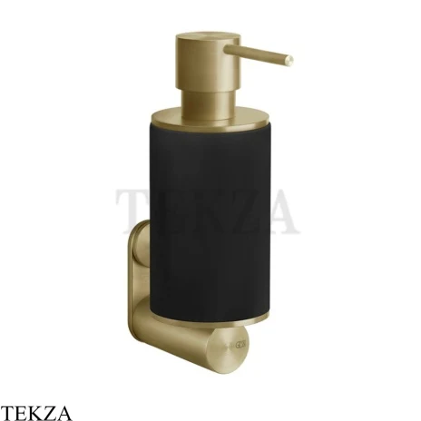 Gessi 316 ACCESSORIES Дозатор для жидкого мыла или лосьона, композит черный 54714-727, Brushed Brass PVD