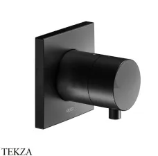 Keuco IXMO Comfort Вентиль переключатель на 2 потока, квадрат, внешняя часть 59556371002, черный матовый