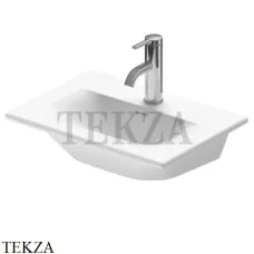 Duravit Viu Раковина встраиваемая сверху для мебели, без перелива 0733450041, белый глянец Duravit Viu Раковина встраиваемая сверху для мебели, без перелива 0733450041, белый глянец
