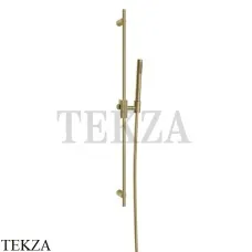 Gessi INGRANAGGIO Штанга в комплекте с душевой лейкой 63584-727, Brushed Brass