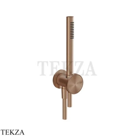 Gessi Origini MATERIC Душевой комплект с лейкой, шланг 1,50 м 66123-708, Copper Brushed