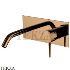 FIMA Carlo Frattini Spillo UP Смеситель для раковины на планке, внешняя часть F3051X5ZS, Brushed Amber Bronze