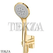 Newform Душевой комплект, душ круглый 3 режима, ABS с выводом 853.61.020, PVD Glossy Gold