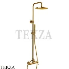 FIMA Carlo Frattini Spillo UP Душевая колонная, 250, однорычажный смеситель F3035/2ZS, Brushed Amber Bronze