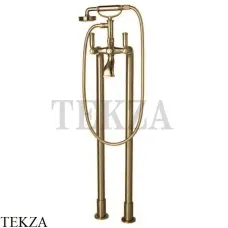 Bossini LIBERTY Смеситель для ванны напольный, с гарнитуром L00130.022, бронза classic