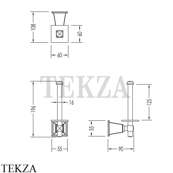 Devon&Devon TIME Запасной держатель туалетной бумаги TM311CR/PS, хром глянец