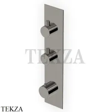 Zucchetti Pan Термостат для душа, 2 выхода, внешняя часть ZT28660.C50, metal black