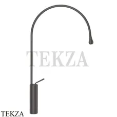 Gessi Goccia Смеситель для раковины высокий, без сливного гарнитура 33610-126, Black Metal Br.