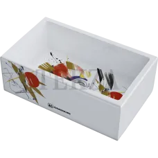 Omoikiri Mikura 76-Tokyo Кухонная мойка Natceramic прямоугольная 4993021 белый