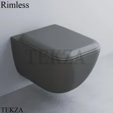 Cielo SHUI Comfort Унитаз подвесной, без ободка, сиденье с микролифтом SHCOVSK CM, Cemento
