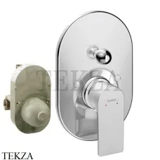 Hansgrohe Rebris E Смеситель для душа на 2 потока, +скрытая часть 72458000, хром глянец Hansgrohe Rebris E Смеситель для душа на 2 потока, +скрытая часть 72458000, хром глянец