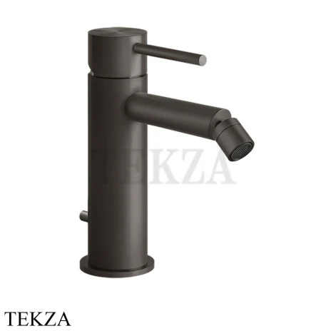 Gessi 316 FLESSA Смеситель для биде, с донным клапаном 54007-707, Black Metal Brushed PVD