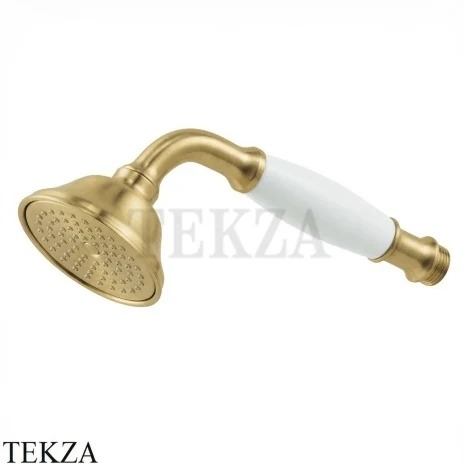 Nicolazzi Doccia classica Душевая лейка с керамической ручкой 7104OS, Brushed brass
