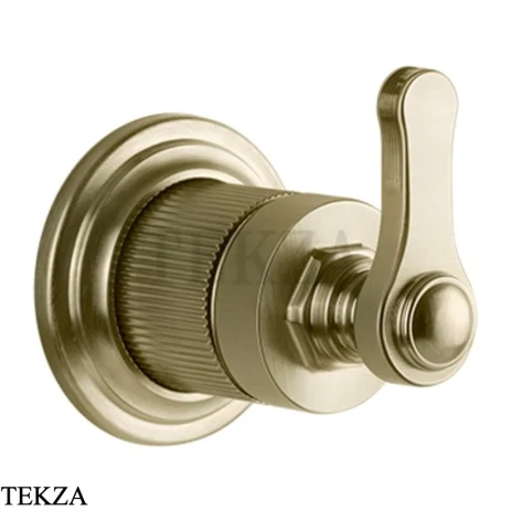 Gessi VENTI20 Вентиль запорный, 1 поток, внешняя часть 65247-727, Brushed Brass PVD