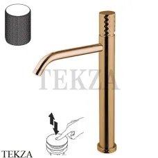 FIMA Carlo Frattini Spillo TECH G Смеситель для раковины, с донным клапаном F3031T/HXSGZS, Brushed Amber Bronze