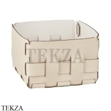 ADJ Bottega Корзина-ёмкость для мелочей 19x19 см 1019.16/10, панна котта/белый