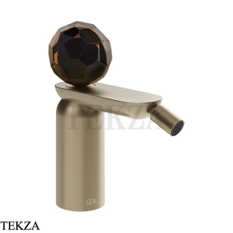 Gessi Perle Смеситель для биде без донного клапана 74268-149, нерж. сталь Brush / никель Brushed