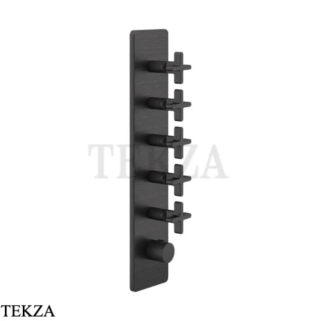 Gessi INCISO WELLNESS Термостат 5 выходов, внешняя часть 58230-187, Aged Bronze
