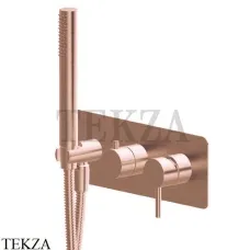 Newform X-Steel 316 Душевой комплект смеситель 2 потока, ручной душ, сталь 69679EX.59.067, PVD Brushed copper bronze