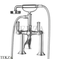 Bossini LIBERTY Смеситель на борт ванны, с гарнитуром Z001106.030, хром глянец