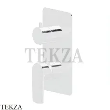 Newform HAKA Смеситель для душа, 2 потока, внешняя часть 72073E.01.014, белый матовый Newform HAKA Смеситель для душа, 2 потока, внешняя часть 72073E.01.014, белый матовый
