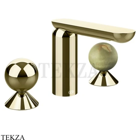 Gessi Perle Смеситель для раковины на 3 отв., без гарнитура 74055-710, шампань глянец