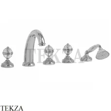 Migliore Cristalia SWAROVSKI Смеситель на борт ванны, с гарнитуром 18586, хром глянец