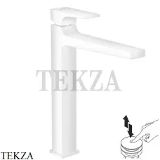 Hansgrohe Metropol Смеситель для раковины 260, с донным клапаном Push-Open 32512700, белый матовый