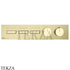 Gessi HI-FI Термостатический смеситель на 3 потока, внешняя часть 63014-710, Brass PVD Gessi HI-FI Термостатический смеситель на 3 потока, внешняя часть 63014-710, Brass PVD