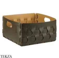 ADJ Dubai Корзина-ёмкость для мелочей 35x35 см 2045.55/40, оливковый/горчичный